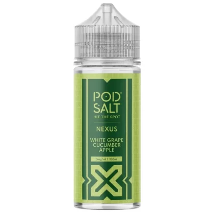 POD SALT NEXUS WHITE GRAPE CUCUMBER APPLE 100ML SHORTFILL E-LIQUID