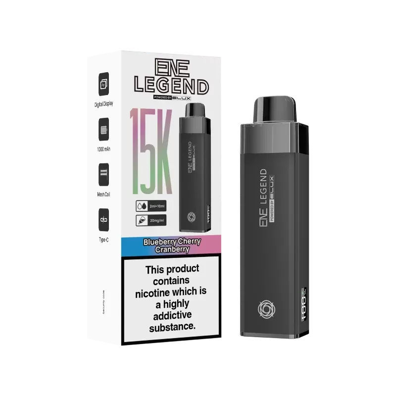 Elux ENE Legend 15K Vape Kit - Cherry Sour Raspberry - Image 2