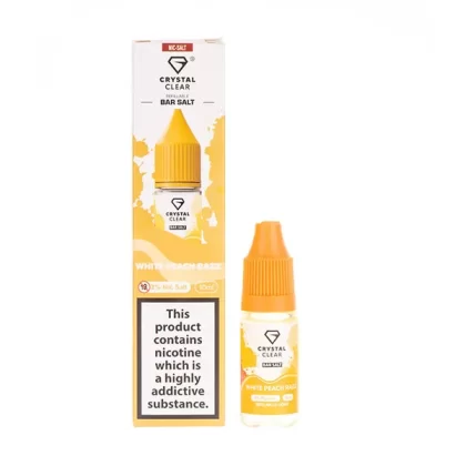 White Peach Razz Nic Salt E-Liquid by Crystal Clear - 20mg