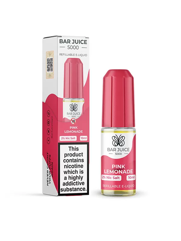 Bar Juice 5000 Pink Lemonade Nic Salt E-Liquid - 20mg - Image 2