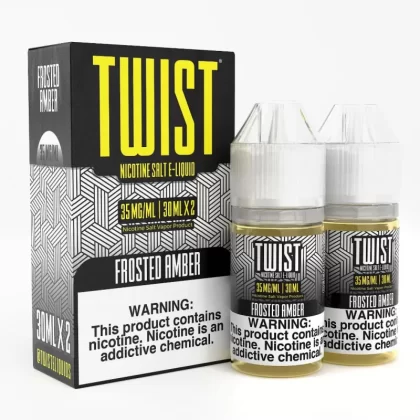 Twist e-Liquids Salt Frosted Amber eJuice - 60mL (2x30mL); Vape Product, Vape Product