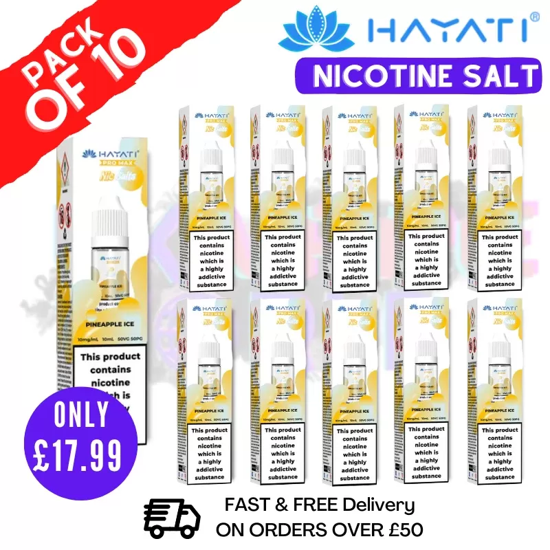 Pineapple ICE Hayati Pro Max Nic Salt Box Of 10