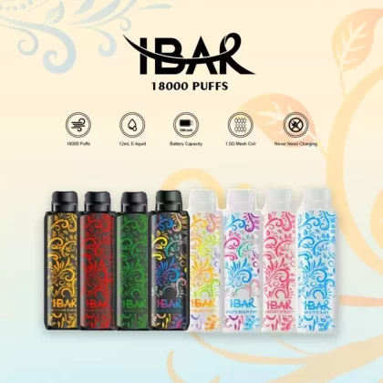 IBAR 18K Puff Disposable Device - 18000 Puffs - Blue Razz Ice