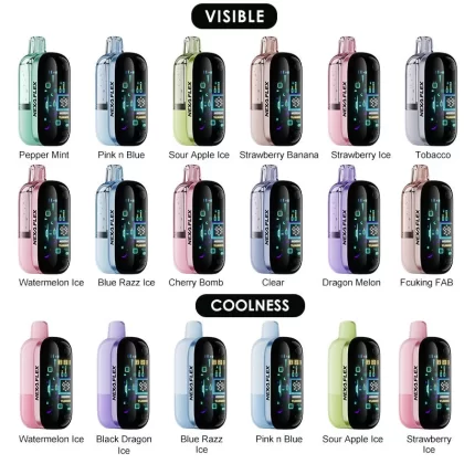 NEXA FLEX Disposable Kit 18ml (Visible Version: 35K Puffs; Coolness Version: 25K Puffs) - Pink N Blue (Coolness Version) / 50mg / 1pc / CN-SZ Warehouse