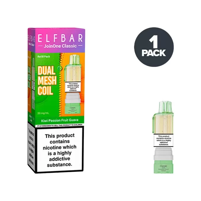 Kiwi Passion Fruit Guava Elf Bar JoinOne Refill Pack