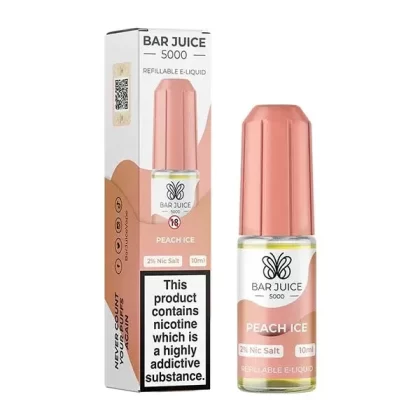 BAR JUICE PEACH ICE 10ML NIC SALT E-LIQUID