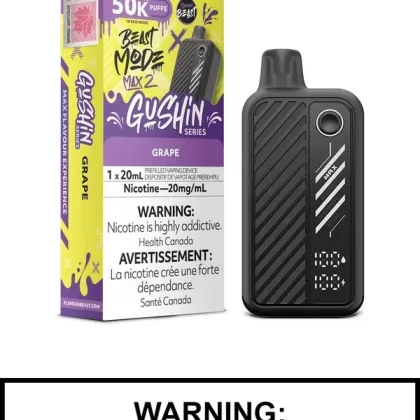 Gushin Grape Flavour Beast Beast Mode Max 2 Disposable Vape