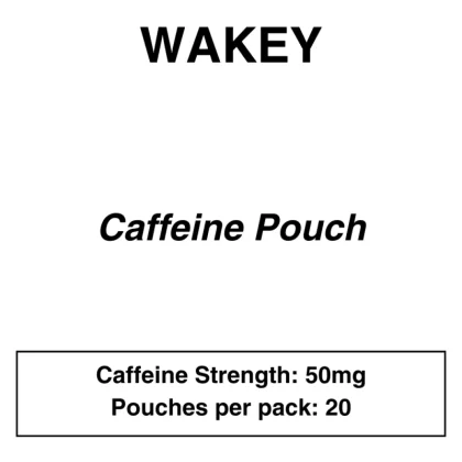 Wakey – Caffeine Pouches – 50mg Caffeine – 20 Pouches Pack - Vapeys Co Nz