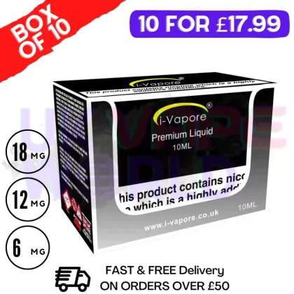 Western Silk i-Vapore E-Liquid 100ML Multi-Pack (10X10ML)