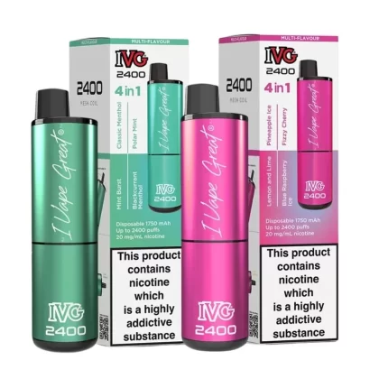 IVG 2400 Puffs 4 in 1 Prefilled Pod kit – Box of 5