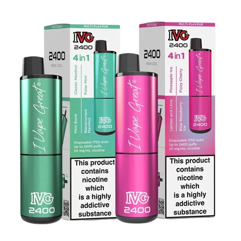 IVG 2400 Puffs 4 in 1 Prefilled Pod kit – Box of 5