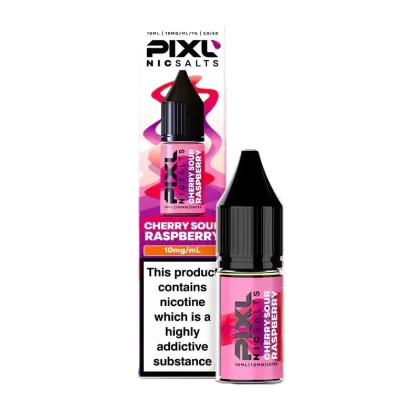 Pixl Cherry Sour Raspberry Nic Salt E-Liquid - 10 Pack - 20mg