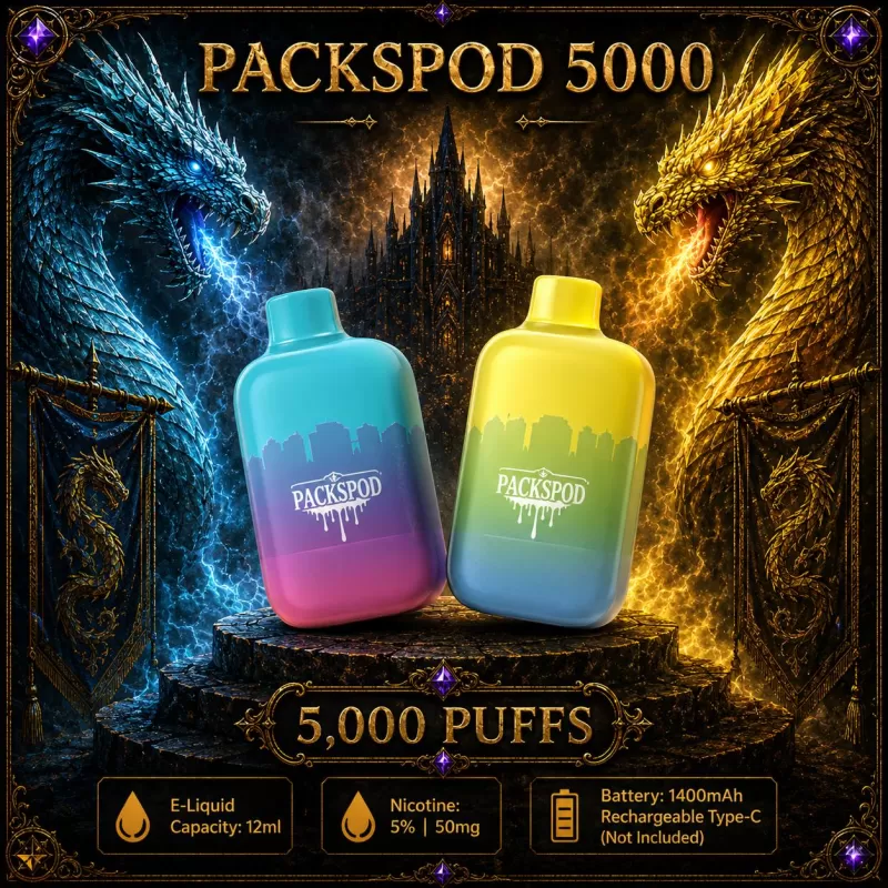 Packspod 5000 - Blow Pop - Vapeciga