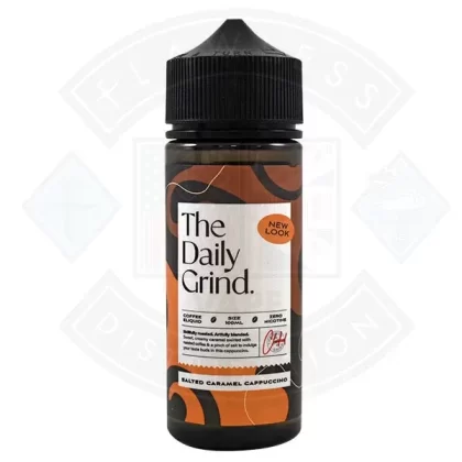 The Daily Grind Salted Caramel Cappuccino (New Look) 0mg 100ml Shortfill