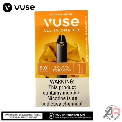 Vuse Alto Golden Tobacco 1 Pod Starter Kit - Vuse Alto Golden Tobacco 5.0%/50mg Starter Kit 1 Pod