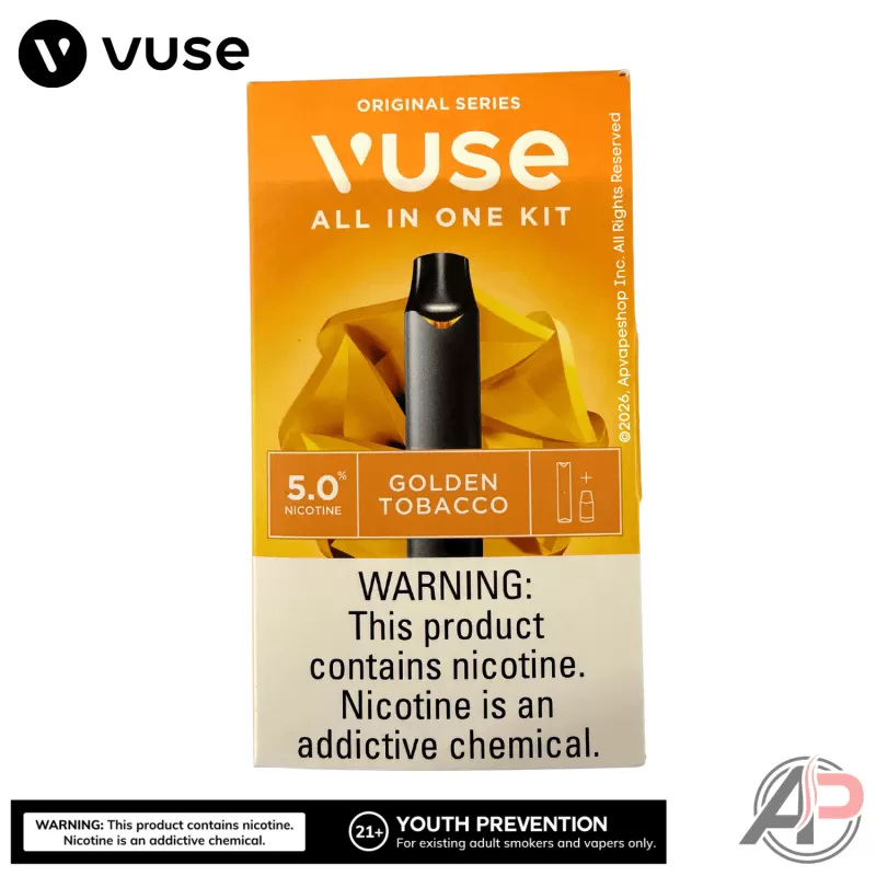 Vuse Alto Golden Tobacco 1 Pod Starter Kit - Vuse Alto Golden Tobacco 5.0%/50mg Starter Kit 1 Pod