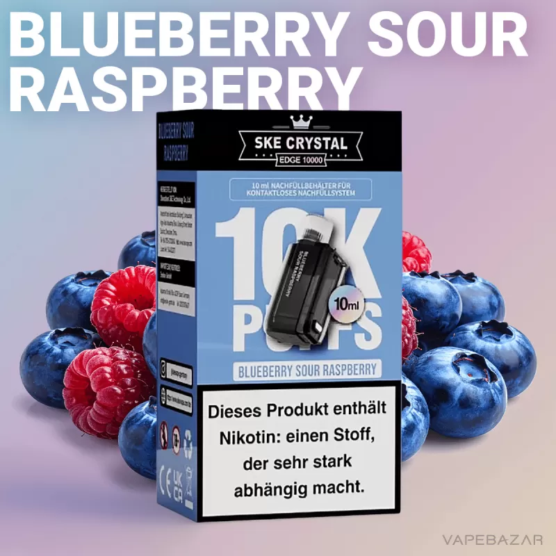 SKE Crystal Edge 10k – Blueberry Sour Raspberry - 20mg/ml