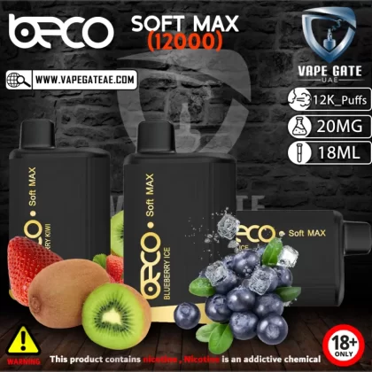 BECO SOFT MAX DISPOSABLE VAPE (12000 PUFFS) - 20 mg / Mixed Berries