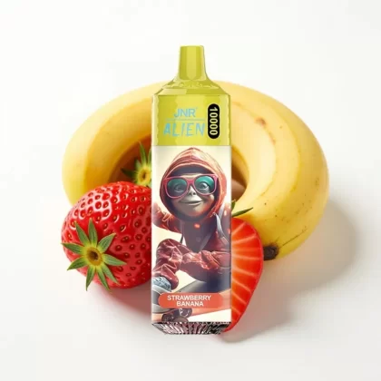 JNR Alien 10000 Puffs Fresa Plátano, 850mAh, 20ml, Tipo-C, RGB