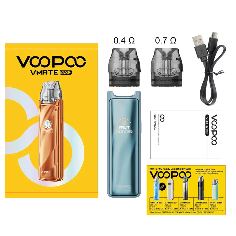 VOOPOO Vmate Max 2 Pod Kit 30W - Pink - Image 3