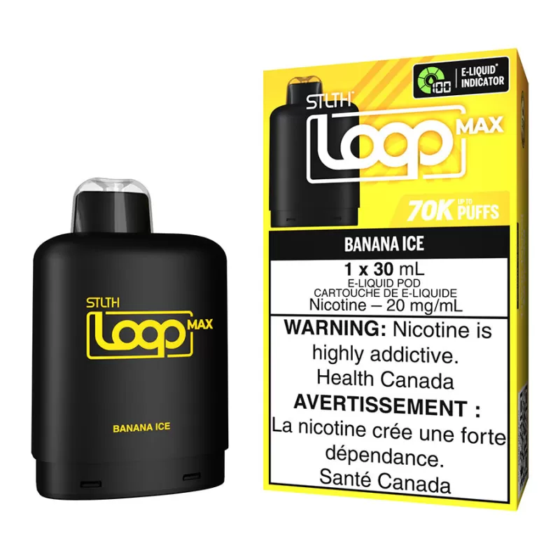 STLTH Loop Max E-Liquid Pod Pack - Banana Ice 30ml - 20mg/ml