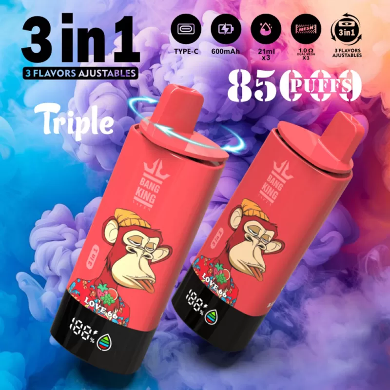 Bang King Triple 85000 – 85K Puffs 63ml OEM / ODM Support Disposable Vape - Flamevape