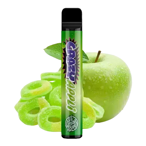 187 Strassenbande Vape – Crazy Appli - 187 Strassenbande / Apfel / Aromastoffe / Glycerin / Propylenglykol / Nikotin-Benzoat / 20mg/ml / 550 mAh / ca. 600