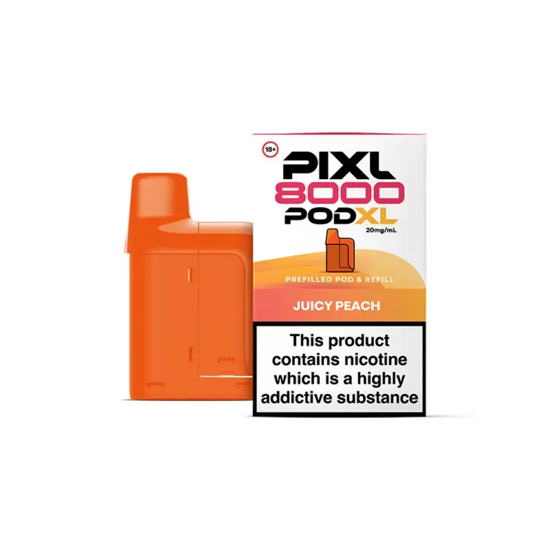 Pixl 8000 Juicy Peach Refill Pods - Ecigpremium