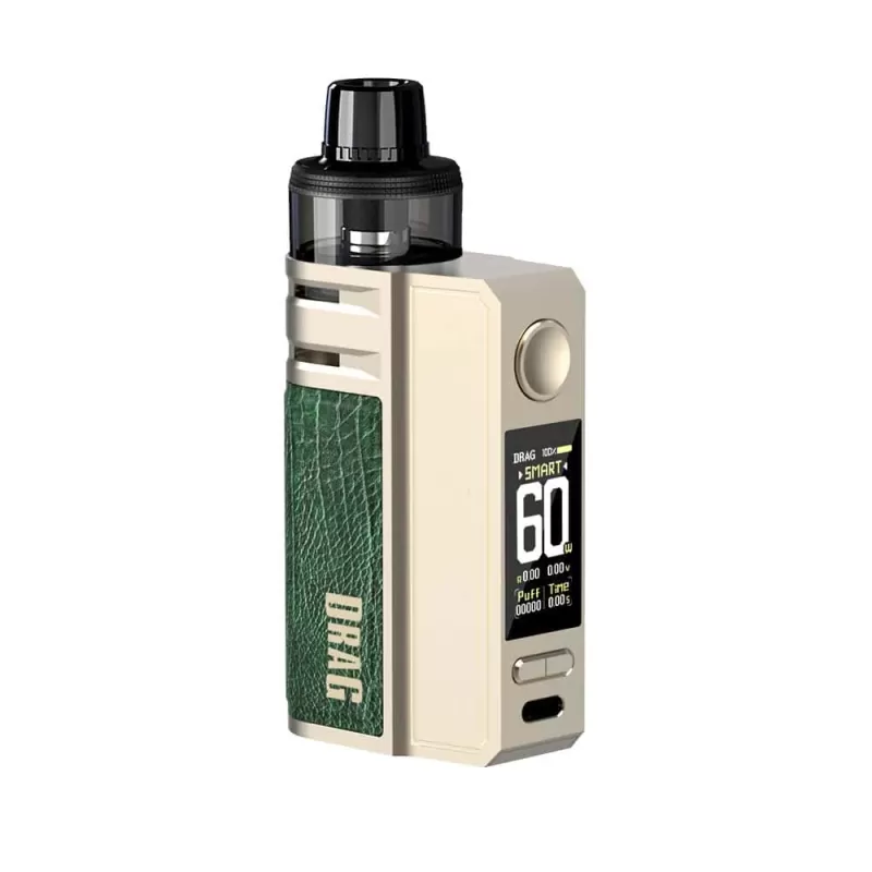 Voopoo Drag E60 Pod Mod System Starter Kit - Black, Carbon Fiber