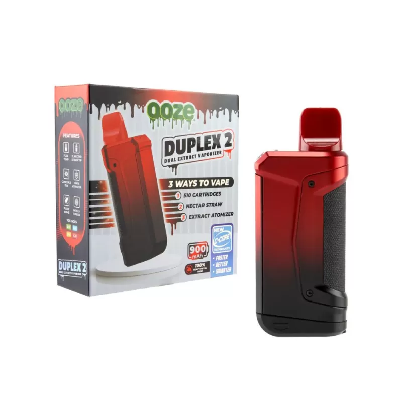 Ooze Duplex 2 Vaporizer – 3‑in‑1 510 Thread Cart Battery - Discountvapepen - Image 3