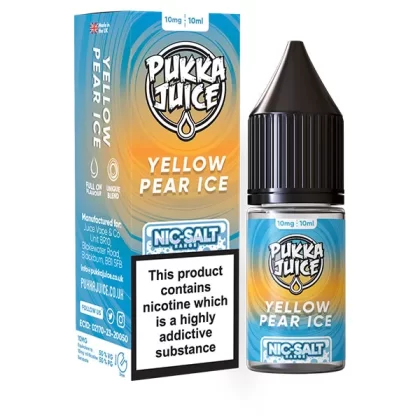 Pukka Juice Yellow Pear Ice Nic Salt E-Liquid - 10mg