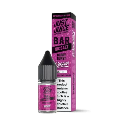 Berry Burst Nic Salt E-Liquid by Just Juice Bar Reborn - 10 mg - Medium Strength