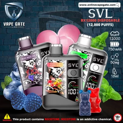 SVL BX12000 Disposable Vape (12,000 Puffs ) - Strawberry Ice / 50 mg