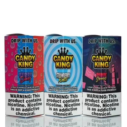Candy King - No Nicotine Vape Juice - 100ml - Pink Squares