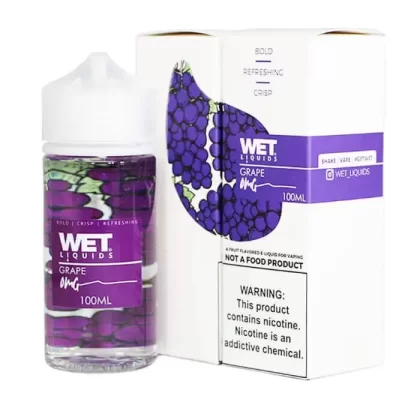 WET LIQUIDS Grape E-liquid – 100ml - Vape Product, Vape Product