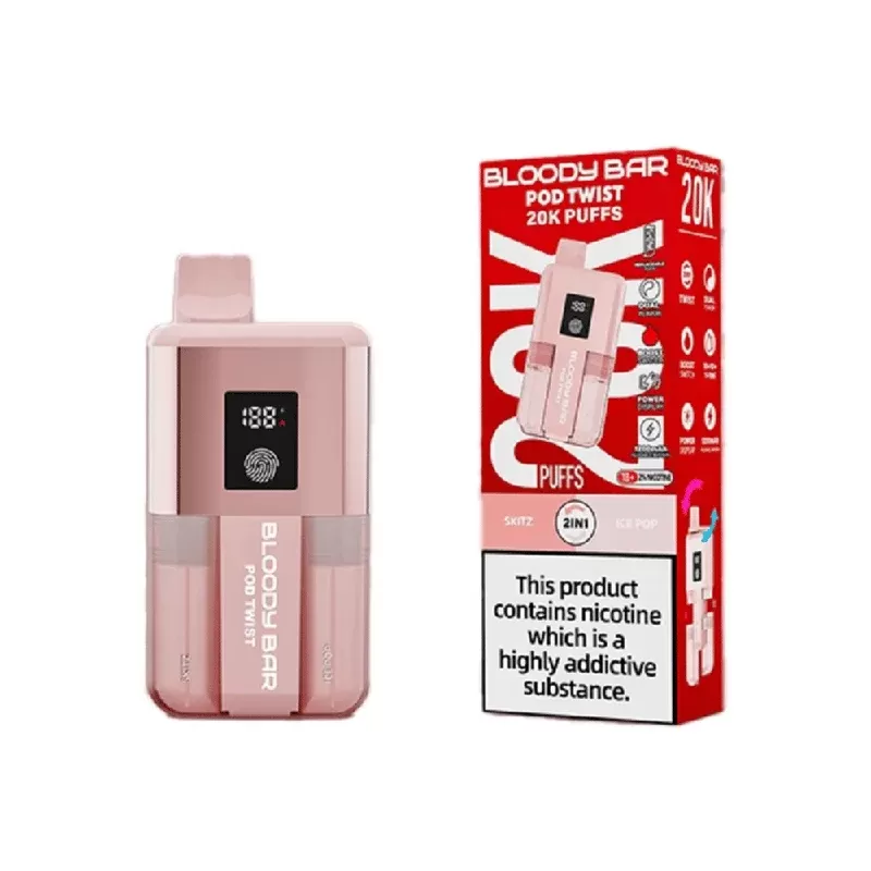 Bloody Bar 20K Prefilled Pod Kit Skitz / Ice Pop - Nicotine Strength#20mg