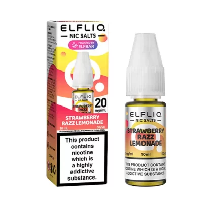 ELFLIQ Strawberry Razz Lemonade 10ml Nicotine Salt E-Liquid - 5 mg - Low Strength
