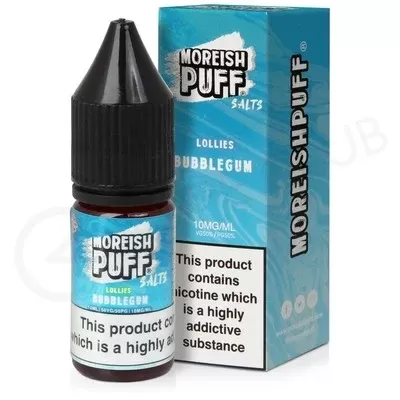 Bubblegum Lollies Nic Salt E-Liquid by Moreish Puff