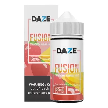 7 Daze Fusion Strawberry Banana Apple 100ml Vape Juice - Vape Product
