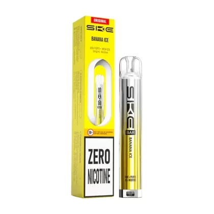 SKE Bar 600 Zero Nicotine Prefilled Pod Kit Banana Ice - Strength#20mg