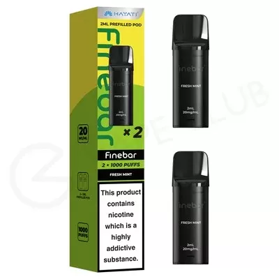 Fresh Mint Hayati Finebar Prefilled Pods
