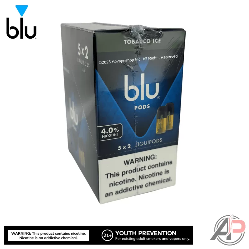 Blu Pods Tobacco Ice 2 pack - Tobacco Ice 2.5%/25mg, Tobacco Ice 4.0%/40mg - Image 2