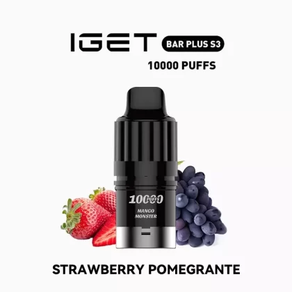 IGET Bar Plus S3 Pod – Strawberry Pomegranate - Ozvapeone (642346)