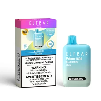 Elf Bar Disposable Vape – 1800 Puffs – Blueberry