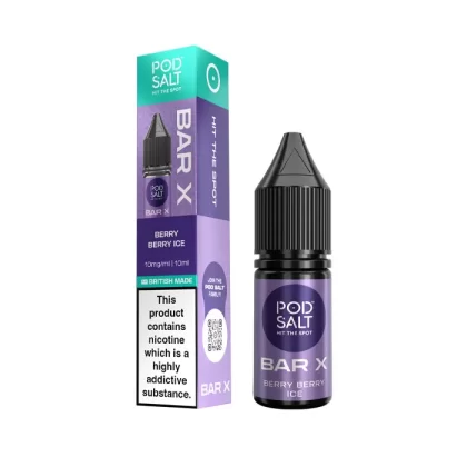 Berry Berry Ice Nic Salt E-Liquid by Pod Salt Bar X - 20 mg - High Strength
