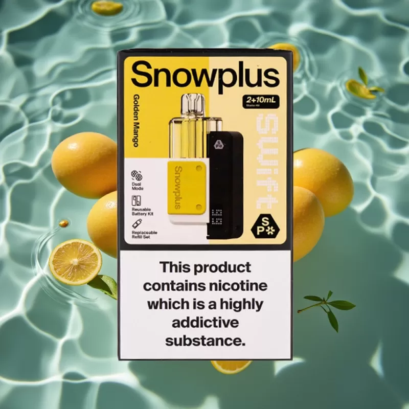Snowplus Swift 5000 Puffs Dual Mesh 1000mAh Prefilled Pod Kit – Golden Mango - Bangvapeaustralia - Image 2