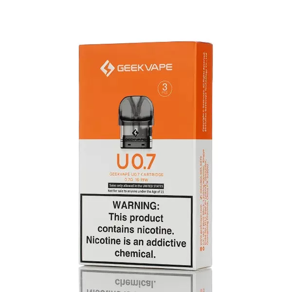 GeekVape U Series Replacement Pod 3 Pack - 0.7 ohm Mesh, 1.1 ohm Mesh - Image 3