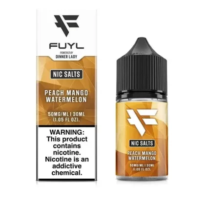FUYL Peach Mango Watermelon Nicotine Salt by Dinner Lady - Size#30ml~Nicotine#25MG>50MG