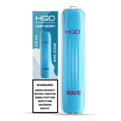 HQD Vape Surv – Very Berry / Jumble Berry - HQD Vape / Beeren Mix / Propylenglykol / Nikotin-Benzoat / pflanzliches Glycerin / Aromastoffe / 18mg/ml / 500 mAh / ca. 600