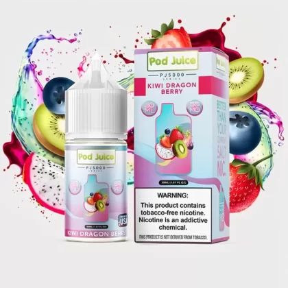 Kiwi Dragon Berry PJ5000 SALT – Pod Juice – 30mL PG: 50% Nic